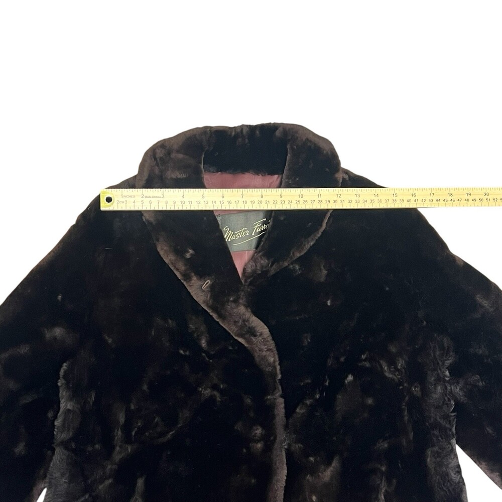 Vintage 50's Fur Coat Master Furriers Duluth Dark Brown Fits Size Small 6 Jacket - Picture 16 of 16